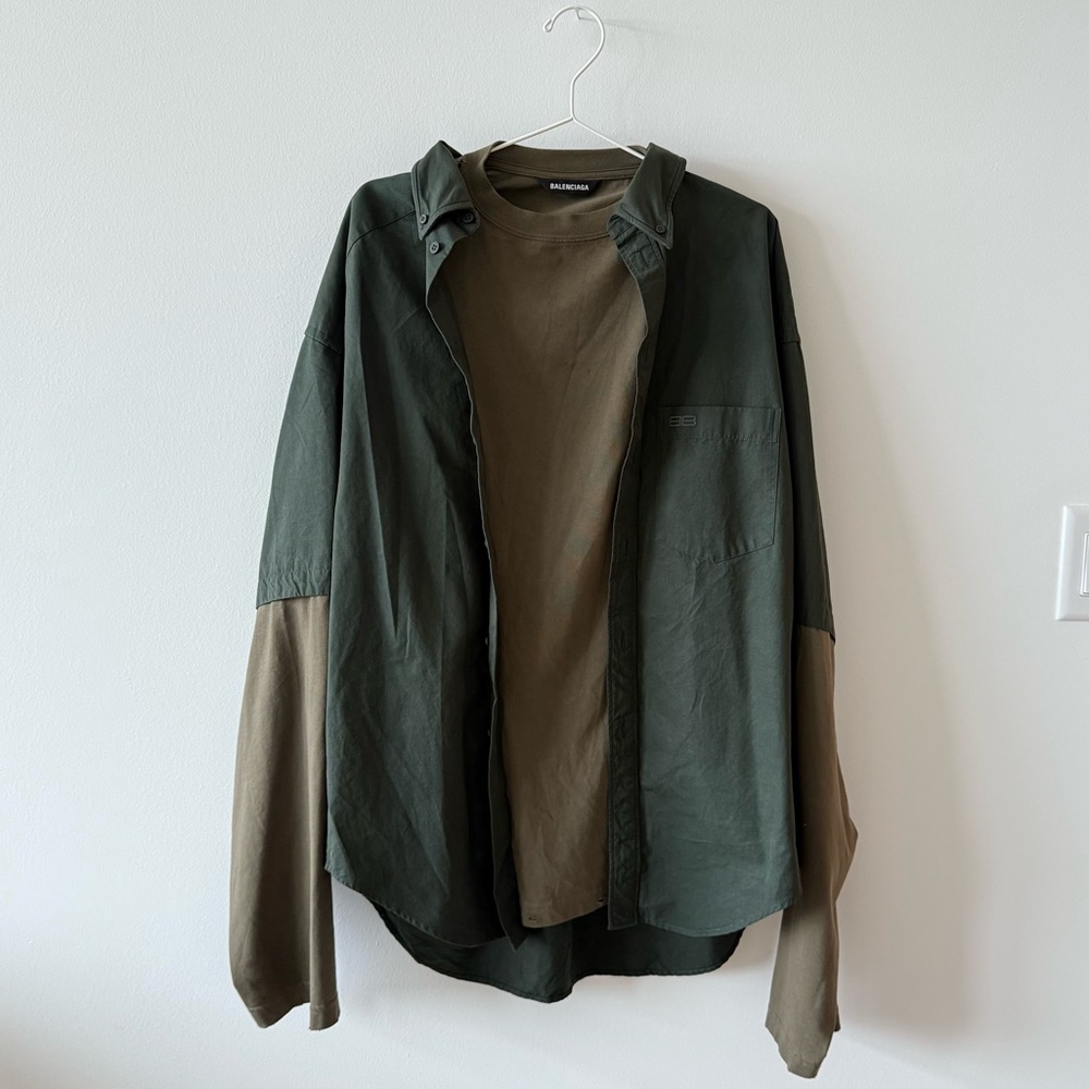 Balenciaga Oversized Layered Shirt